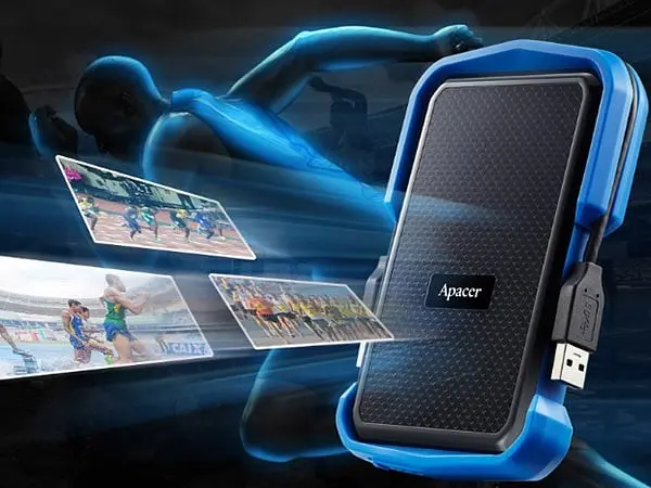 Зовнішній жорсткий диск 2.5" USB 1.0TB Apacer Apacer AC631 Black/Blue (AP1TBAC631U-1) - фото 10