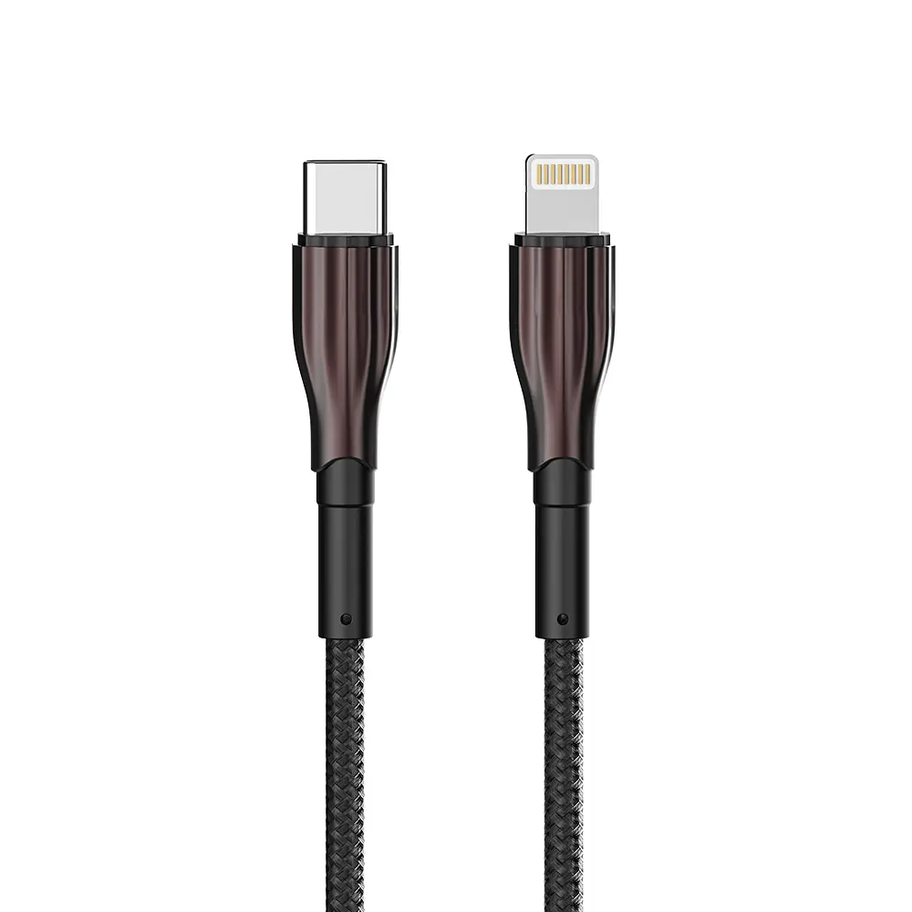 Кабель Aspor A110 Quick Charge Type-C – Lightning 3A/20W/1м- чорний - фото 4