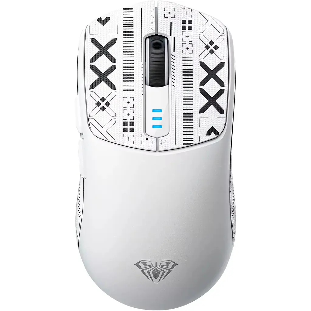 Миша бездротова ігрова Aula SC580 PAW3325 12000 DPI 2.4G Bluetooth White - фото 2