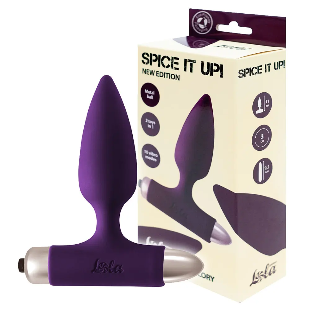 Анальна пробка з вібрацією Lola Games Glory 11 см (фіолетовий) - фото 5