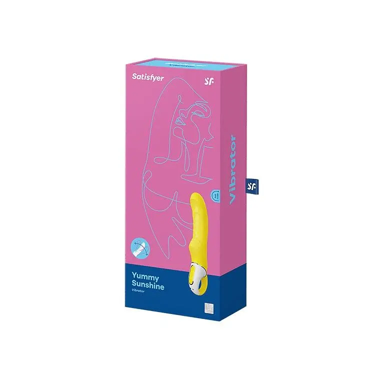 Потужний вібратор Satisfyer Vibes Yummy Sunshine з гнучким стовбуром і стимул. рельєфом, 12 режимів - фото 3