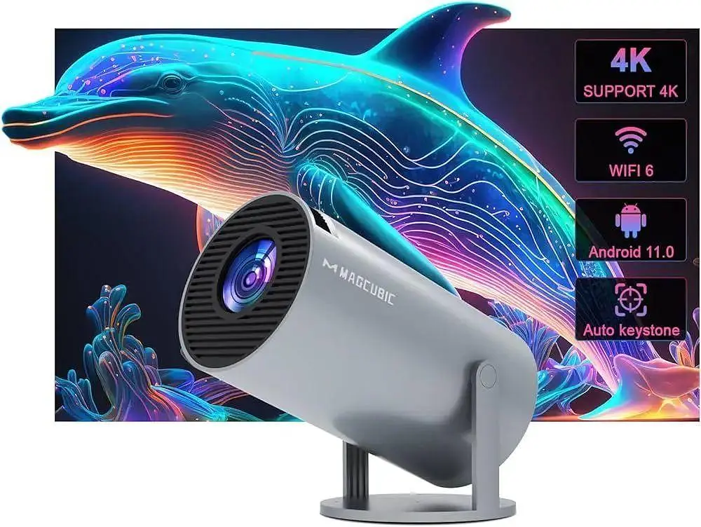 Проектор Magcubic HY300 Pro Grey 4K, домашній кінотеатр - фото 6