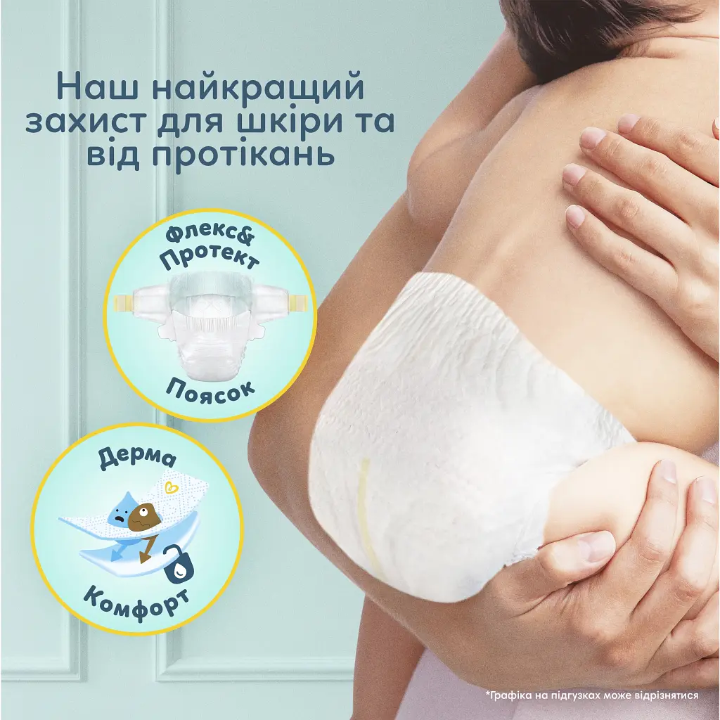 Підгузки Pampers PAMPERS Дитячі підгузники Premium Care Giant (13-18 кг) Мега Упаковка (8006530260176) - фото 9