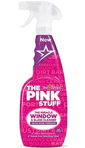 Спрей для мытья окон с винным уксусом The Pink Stuff Window Cleaner 750 мл