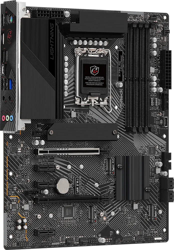 AsRock Z790 PG LIGHTNING (1700/Z790, 4*DDR5, 2*PCIex16, HDMI/eDP, 4xSATA, 4xM.2, 2.5Glan, 7.1ch, ATX - фото 2