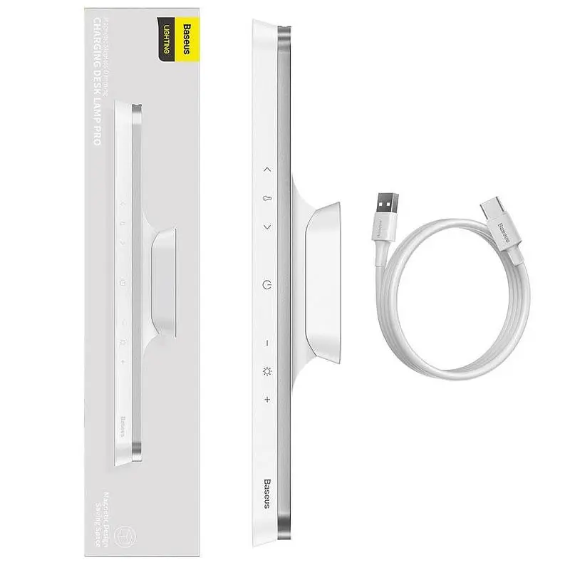 Настільна лампа Baseus Magnetic Stepless Dimming Charging Desk Lamp Pro (DGXC-0) White - фото 4