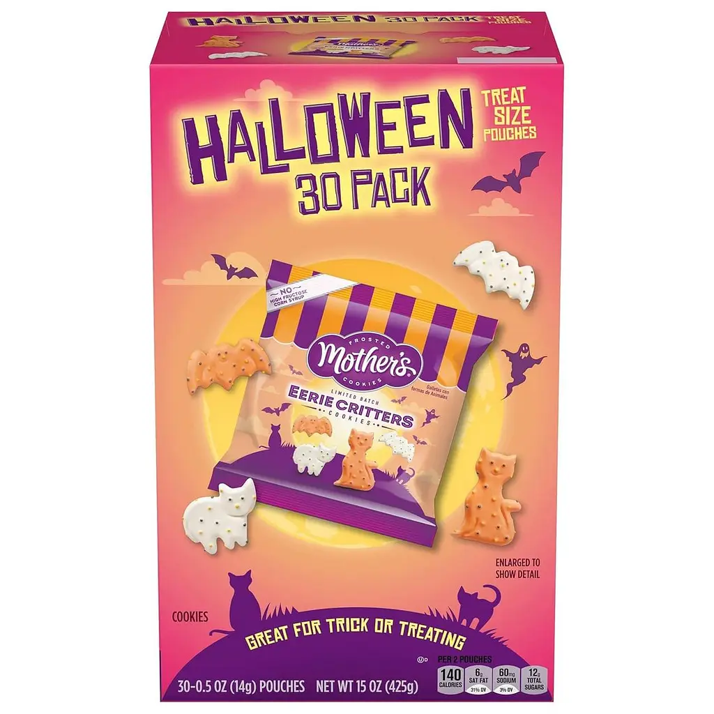 Печиво Mother's Halloween Eerie Critters Animal Cookies 14г - фото 6