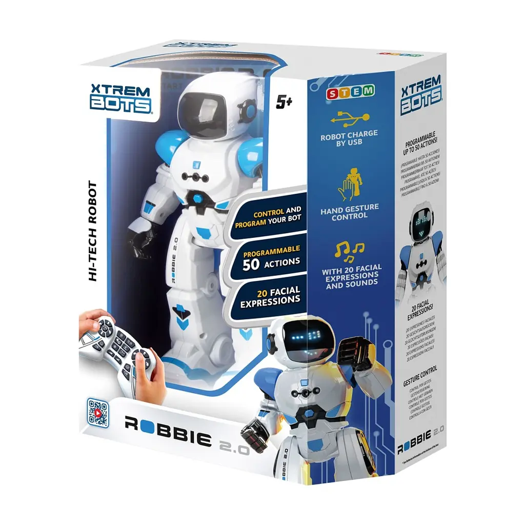 Інтерактивна іграшка BlueRocket Робот Роббі 2.0 Stem (XT3803272) - фото 2