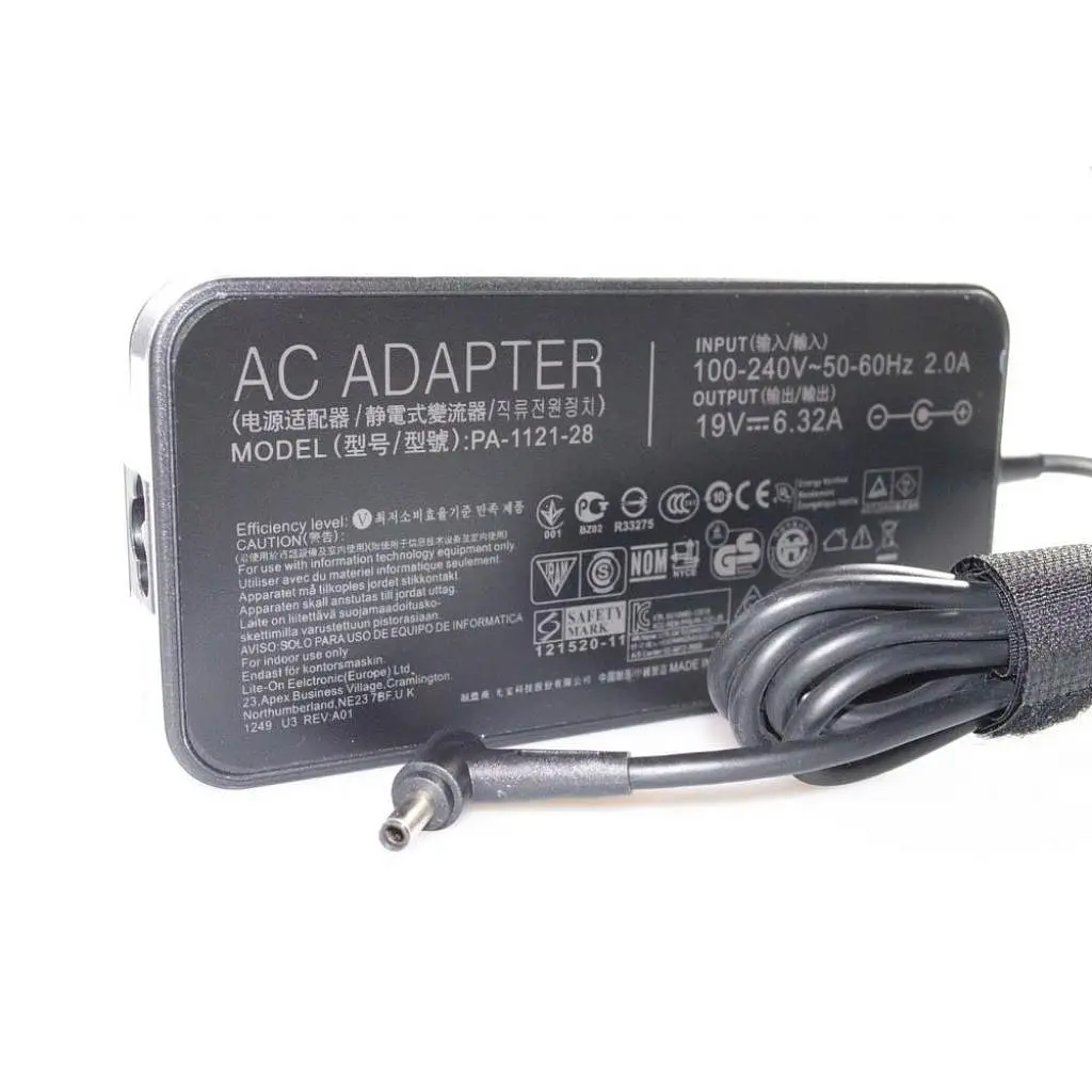 Блок живлення до ноутбуку ASUS 120W 19V, 6.32A, разъем 4.5/3.0 (PA-1121-28 A15-120P1A / A40161) - фото 2