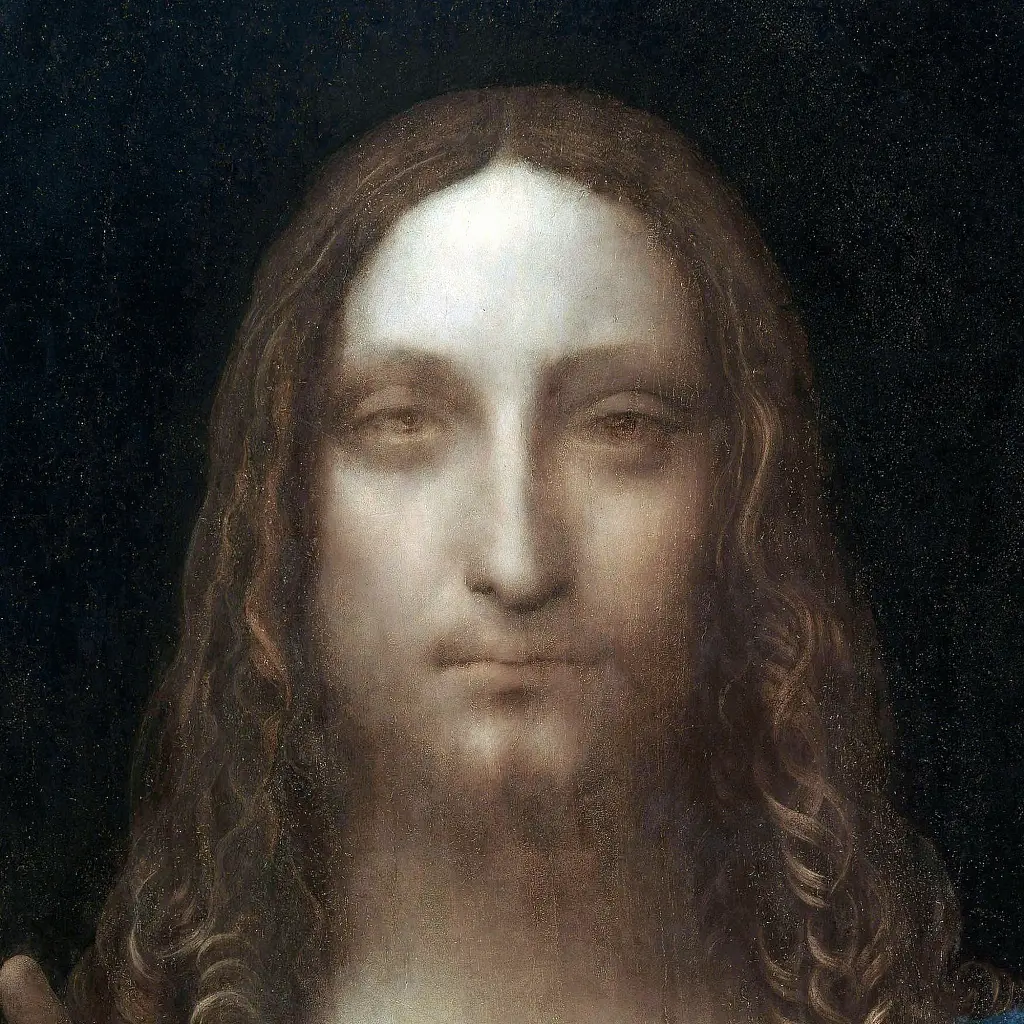 Інтер'єрна картина Спаситель світу, Леонардо да Вінчі, Leonardo da Vinci, Salvator Mundi, релігійний декор, 60×43 см (id6946) - фото 5