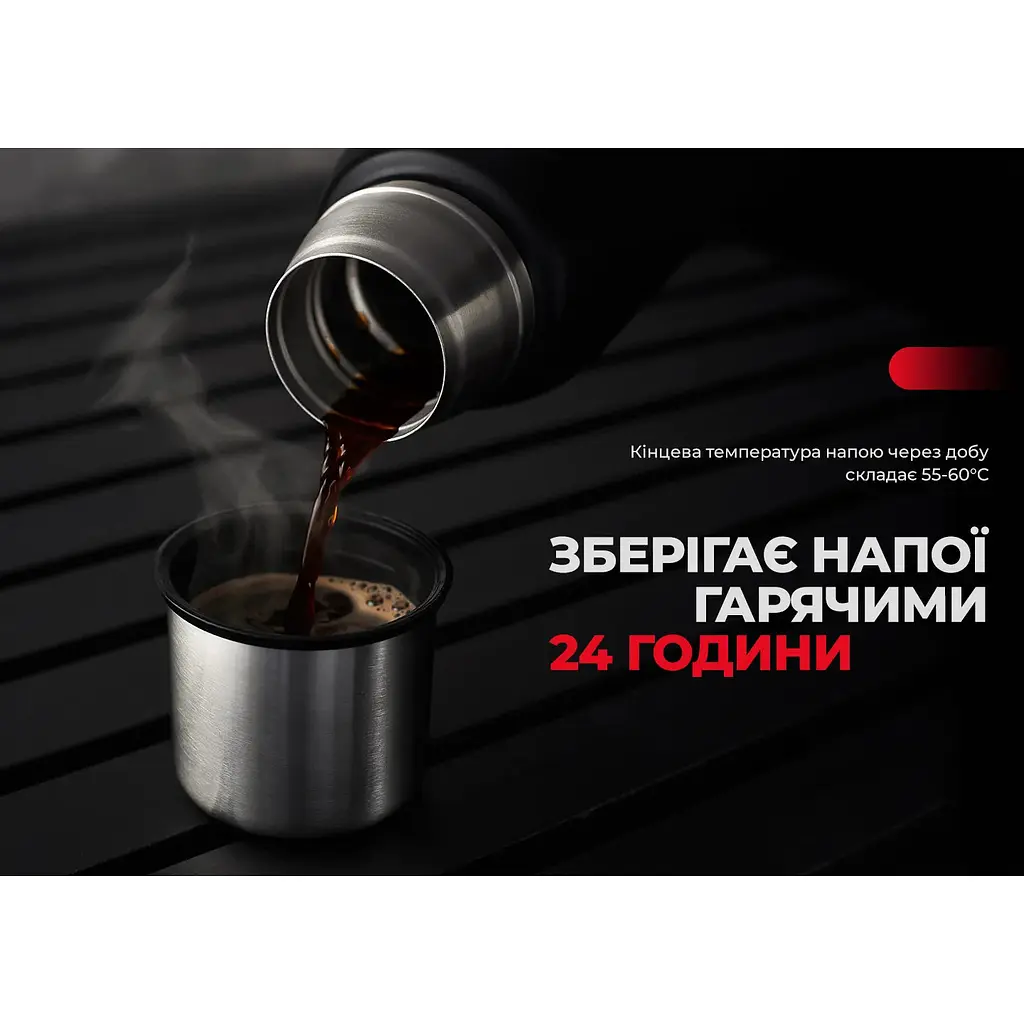Термос Naturehike Q-9H NH19SJ010 304 сталь 1.0 л черный - фото 9