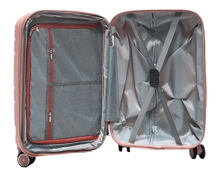 Валіза маленька S поліпропілен Milano bag 0306 56×35×24см 33л Рожевий - фото 4