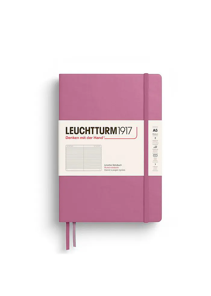 Блокнот Leuchtturm1917 Середній Dusty Rose Лінія (372186)