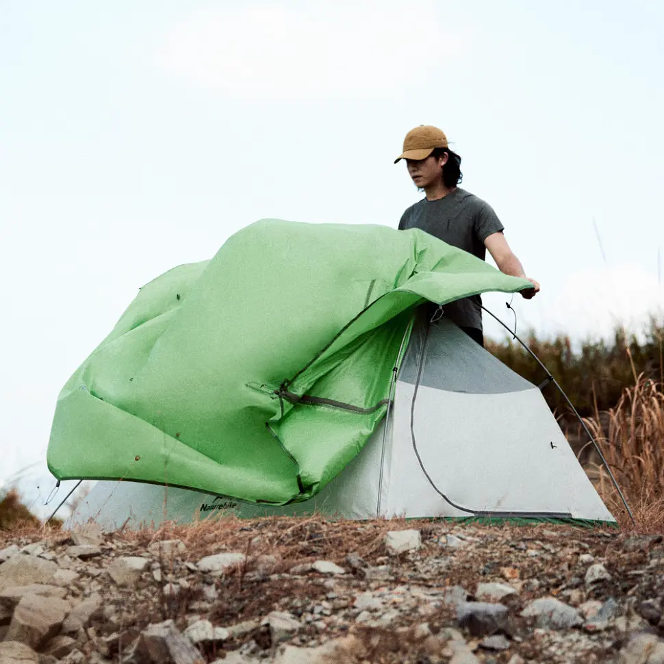 Намет Naturehike Cloud Up Base 2 CNK2450WS032 надлегкий двомісний зелений - фото 11