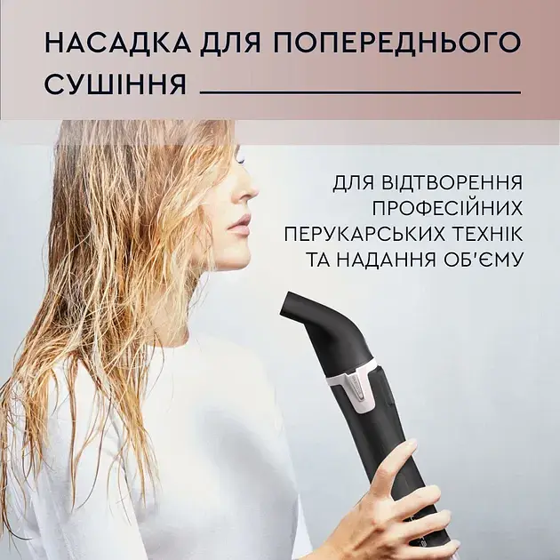 Фен-щітка Rowenta Activ' Dry & Style 1000 Вт чорний (CF9550F0) - фото 10