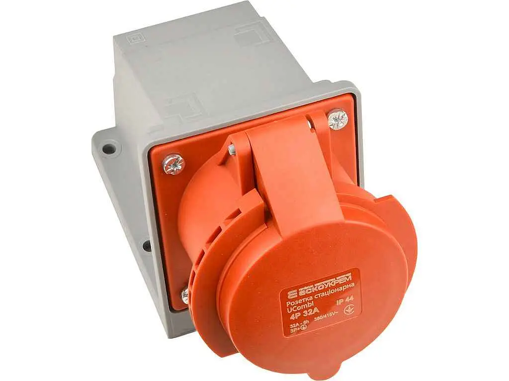 Розетка стаціонарна АСКО серії UСombi 4P 32A IP 44 - фото 2