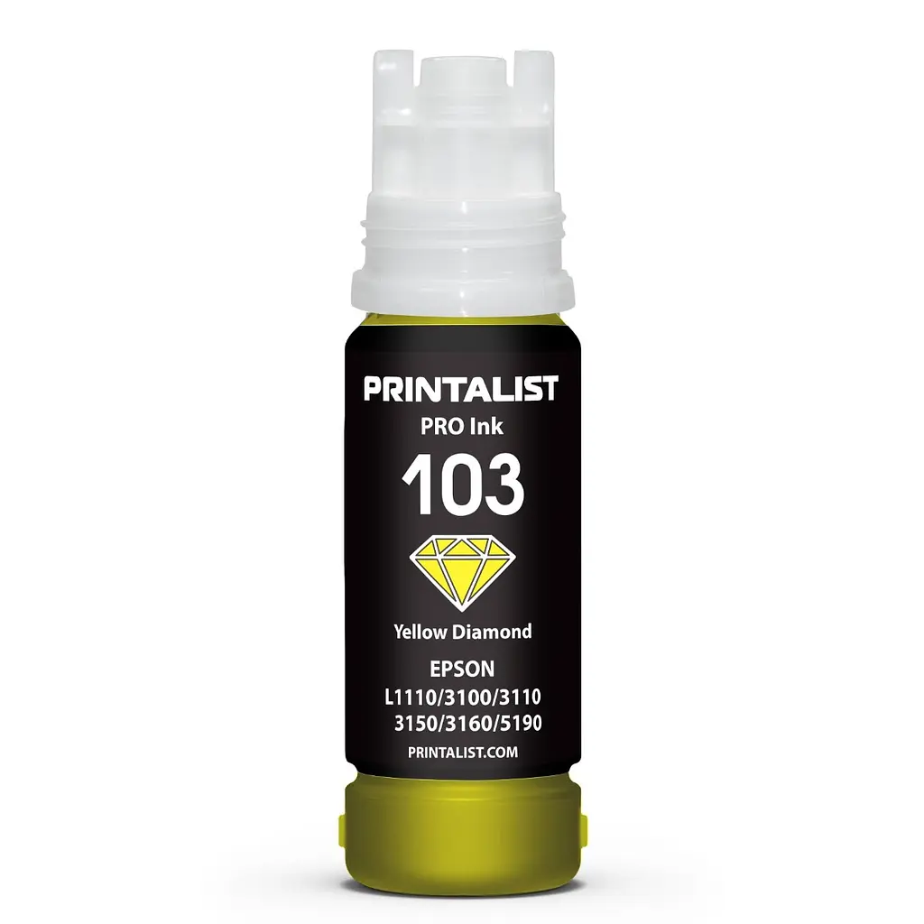 Чорнило PRINTALIST 103 для Epson L3100/3110/3150 70г Yellow водорозчинне (PL103Y) - фото 2