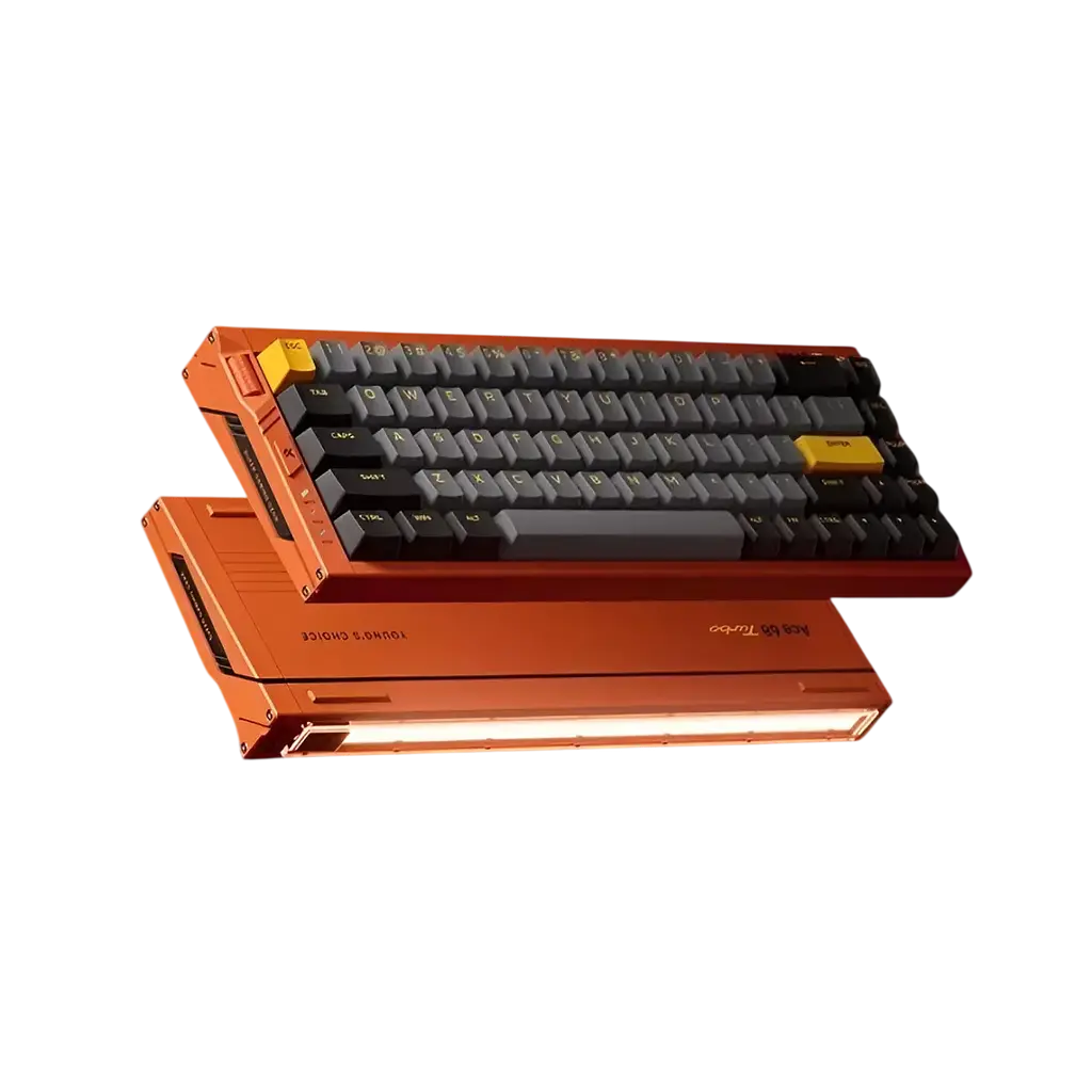 Клавіатура MCHOSE Ace 68 Turbo Mount Tai Magnetic Switch GT Galaxy Orange - фото 2
