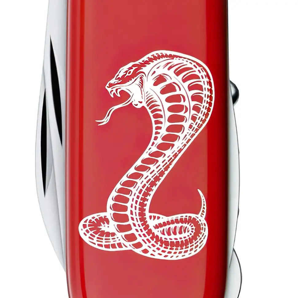 Складаний ніж Victorinox HUNTSMAN ZODIAC Могутня кобра 1.3713.Z4340u - фото 4