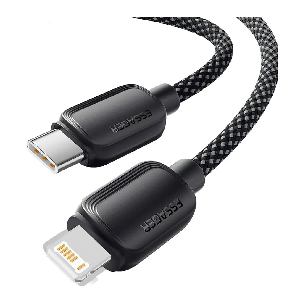 Дата кабель USB-C to Lightning 1.0m 20W black Essager (EXCTL-WL01-P) - фото 3