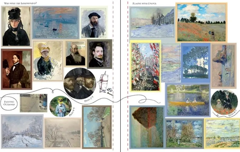 Impressionists Sticker Book - Sarah Courtauld, Kate Davies, англ. мова (9781474953108) - фото 2