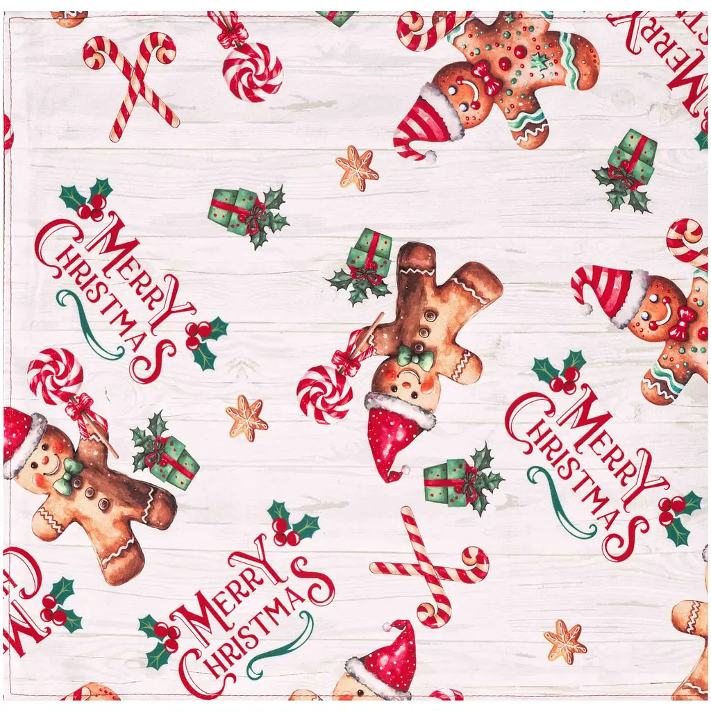 Ранер Ardesto Christmas Gingerbread 33 x 137 см червоний (ART01HCG) - фото 2