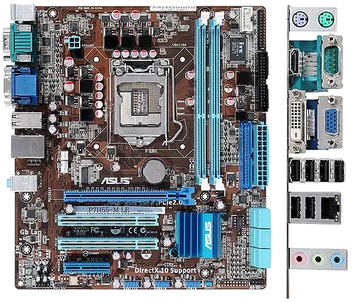 Материнская плата Asus P7H55-M LE LGA 1156 (P7H55-M LE) Б/У - фото 3