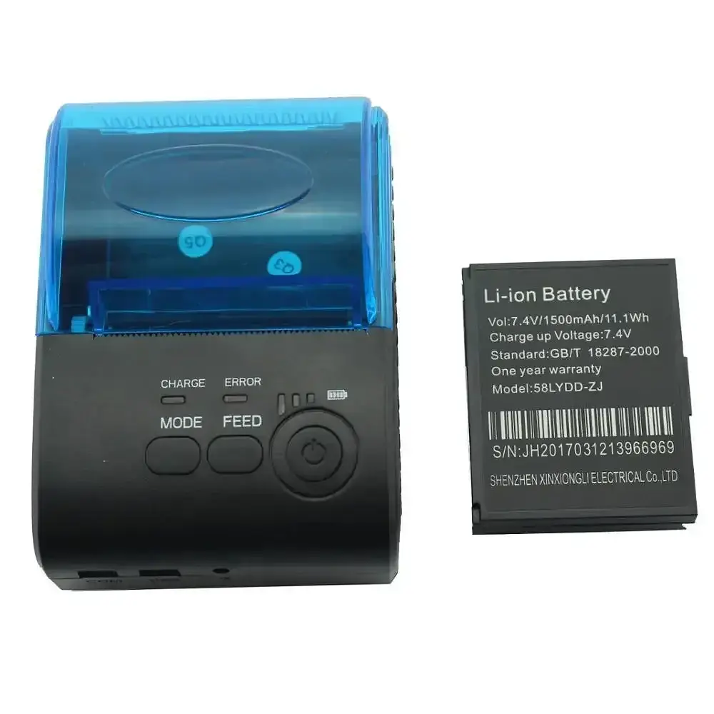 Мобільний чековий принтер Zjiang Mini ZJ-5805DD (AW-5805) 58 мм - фото 3