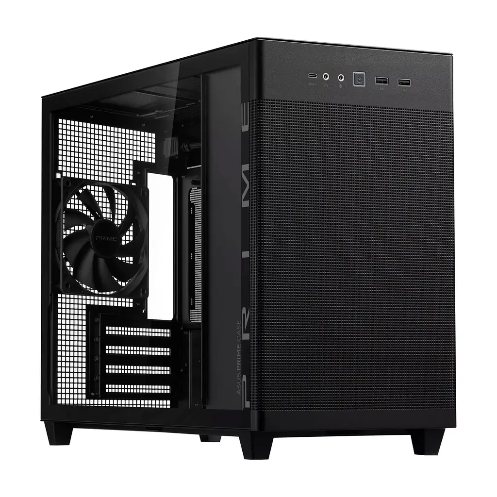Корпус для ПК ASUS Prime AP201 Tempered Glass Black (90DC00G0-B39010) - фото 7