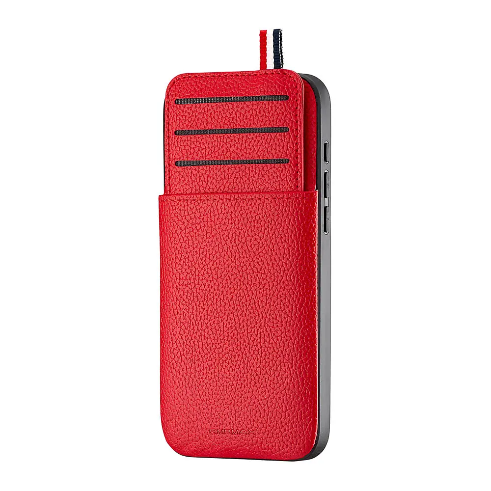 Чохол Jinduka Leather Pocket iPhone 15 Pro Max Red - фото 4