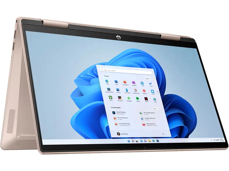 Ноутбук HP Pavilion x360 14-ek2003ua 14' FHD IPS Touch, Intel 5-120U, 16GB, F512GB, UMA, DOS, рожеве золото (AQ8P1EA) - фото 5