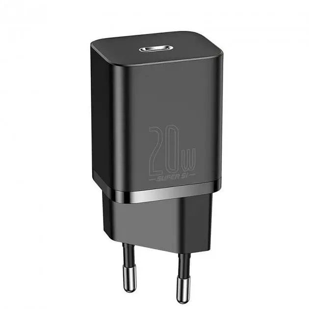 Мережевий зарядний пристрій Baseus 20W Super PD Charger + Cable USB-C to Lightning Black (TZCCSUP-B01) [54134] - фото 2