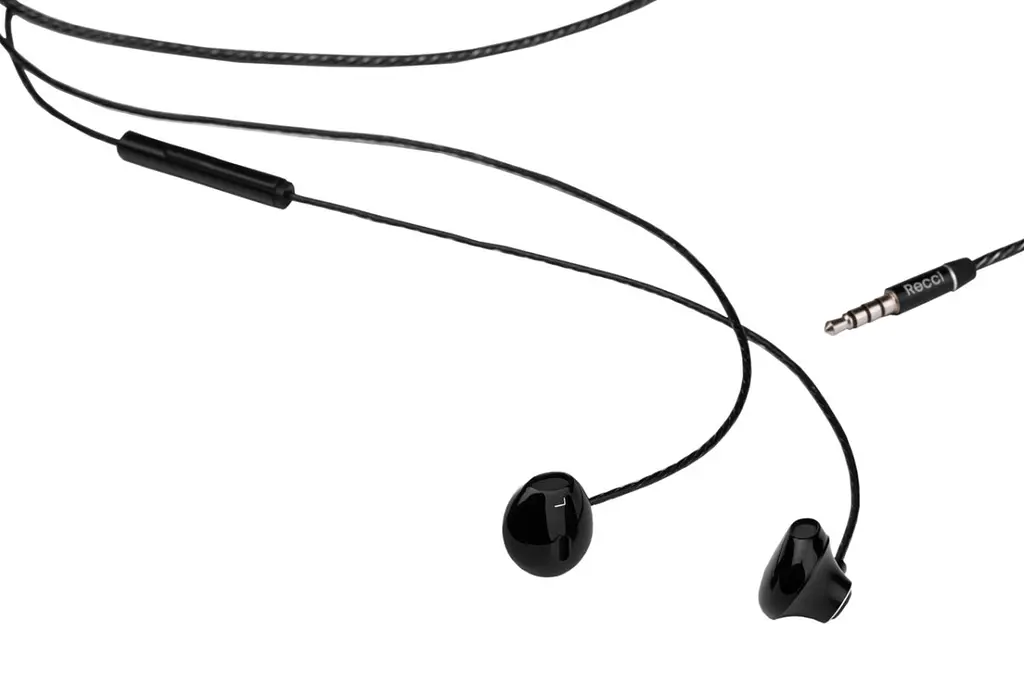 Навушники Recci вакуумні Listener REW-E01 Black (CC100041) - фото 2