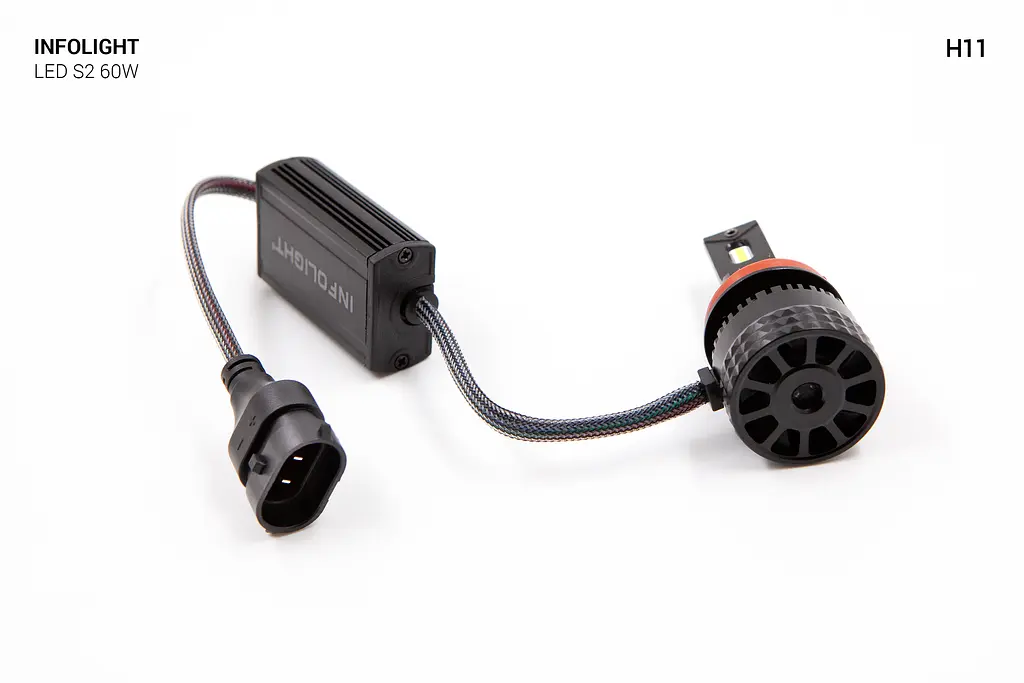 Комплект світлодіодних ламп Infolight S2 H11 60W - фото 5
