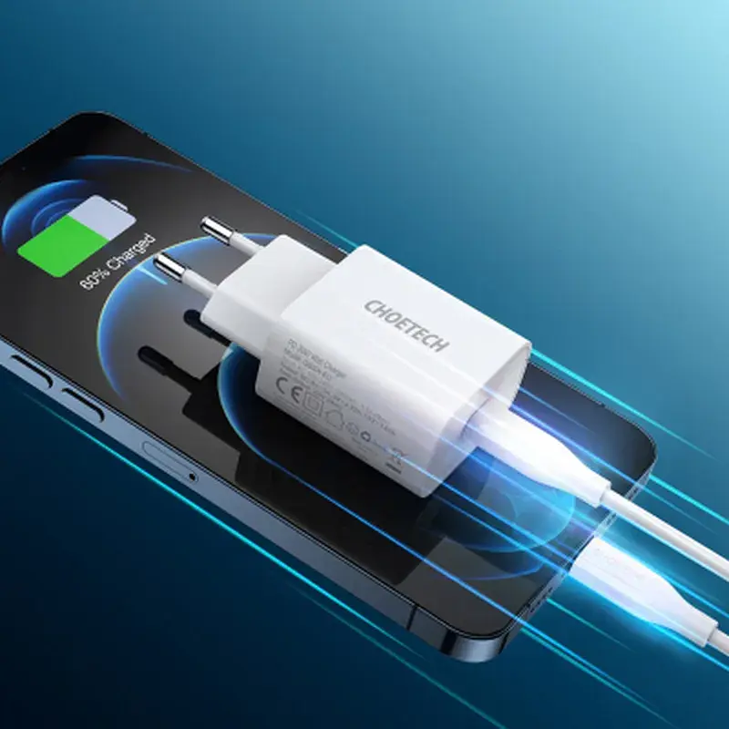 Зарядний пристрій Choetech USB-C PD20W white (Q5004-V5) - фото 8