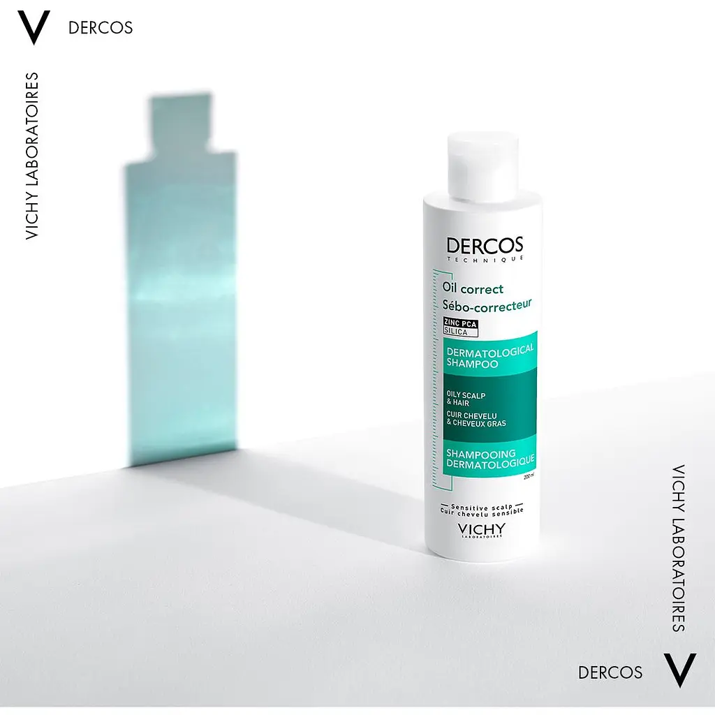 Шампунь для жирных волос Vichy Dercos Sebo-correcteur Oil Control Dermatological Shampoo 200 мл - фото 2