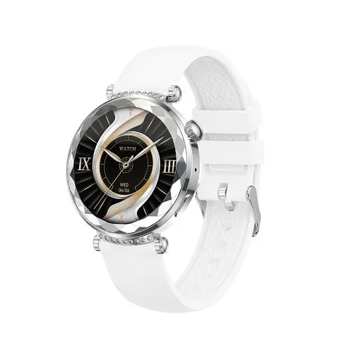 Смарт-часи XO J13 AMOLED Screen Round Rhombus Women's Watch Сірі