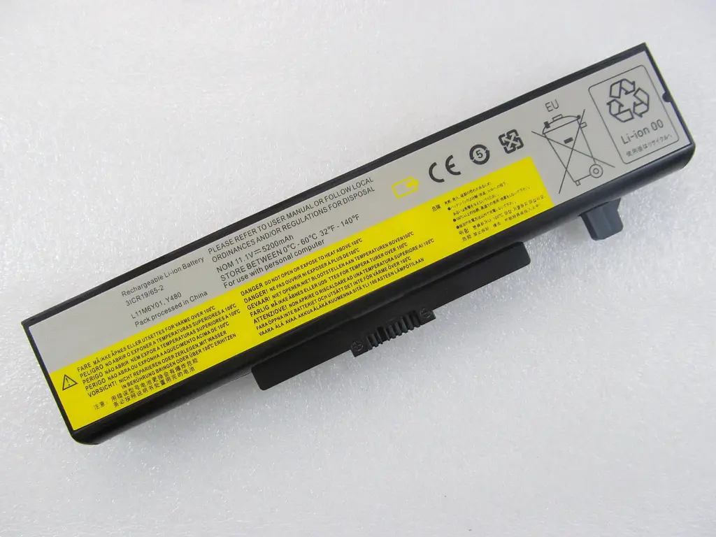 Акумулятор для ноутбука CNP Lenovo IdeaPad Y480 L11N6Y01, 5200 mAh, 6cell, 11.1V, Li-ion, чорний - фото 2