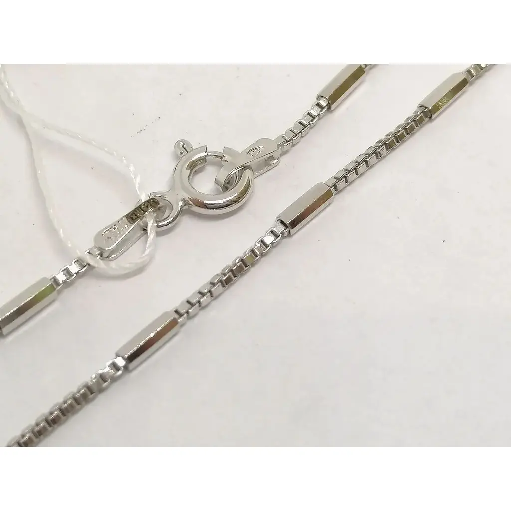 Серебряная цепочка Аметист Венецианка 07020РЦ 40 - фото 2