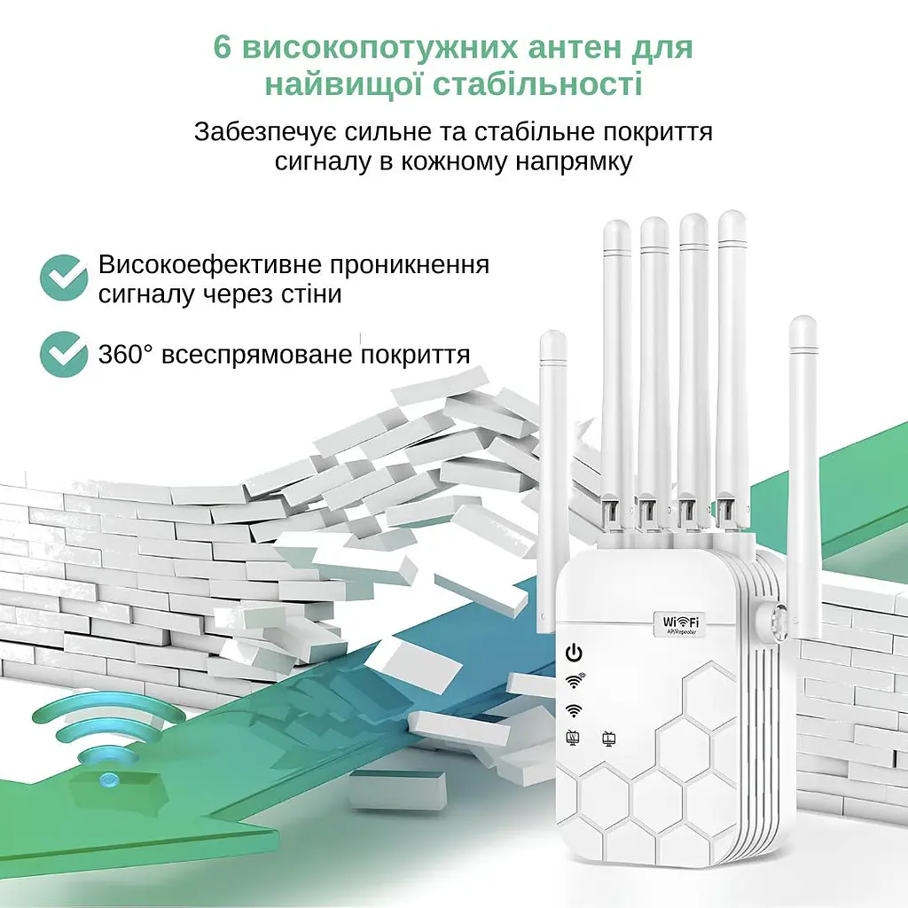 Ретранслятор-маршрутизатор XON ReLink X300R9 300Мбит/с 2.4 ГГц Белый (BNRWSW021603W 4227) - фото 4