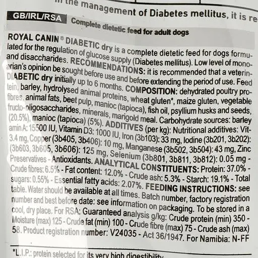 Сухой корм для взрослых собак Royal Canin Diabetic при сахарном диабете 1.5 кг - фото 4