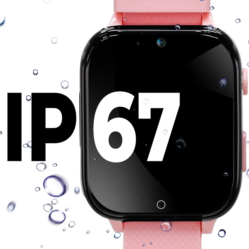 Дитячий GPS-годинник JETIX DF100 Pro Kids з вібродзвінком, 4G відеодзвінком і ліхтариком (Pink) - фото 6