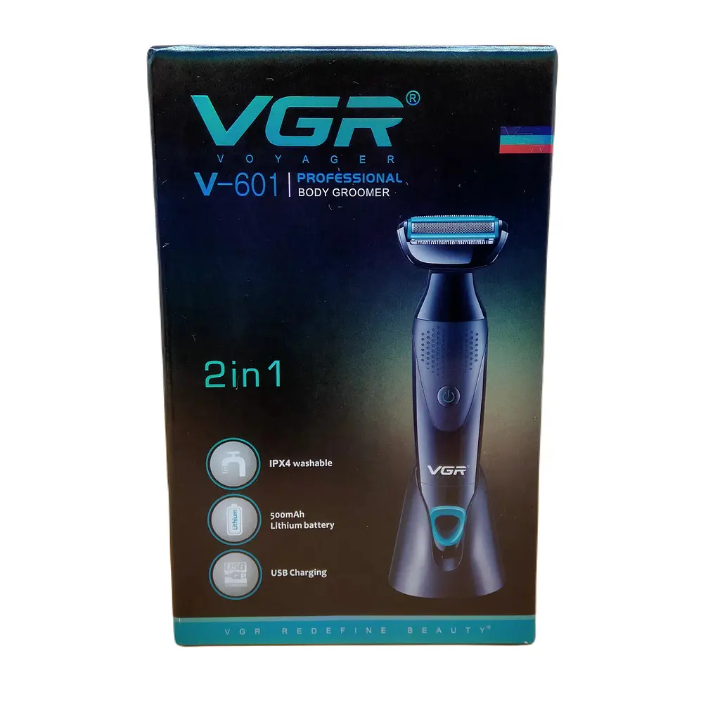 Електробритва чоловіча акумуляторна VGR V-601 IPX4 500mAh 5W Black - фото 7