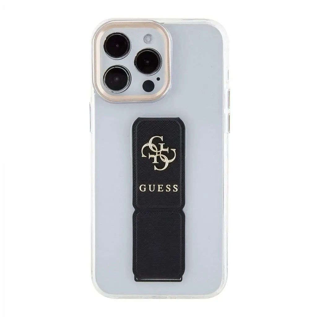 Чехол Guess PU Grip 4G Metal Logo для iPhOne 15 Pro Max Black (57983117152) - фото 4