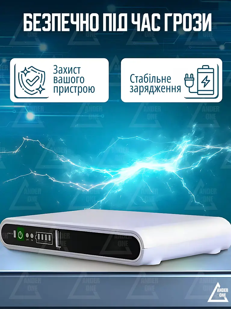 Джерело безперебійного живлення 8800 мА-г 5/9/12V USB Біле (5255404736) - фото 7