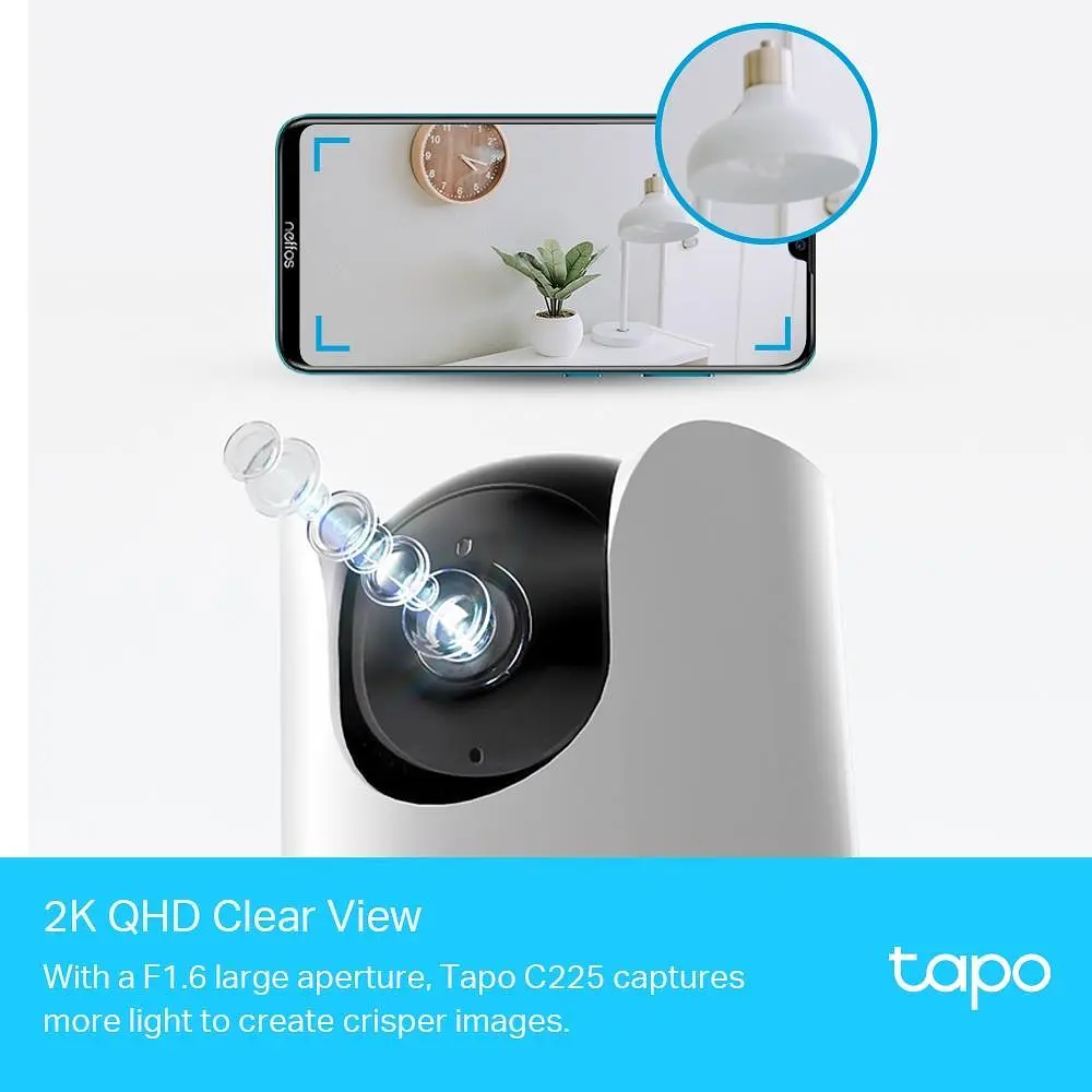 Панорамна домашня Wi-Fi камера Tapo C225 TP_LINK - фото 2
