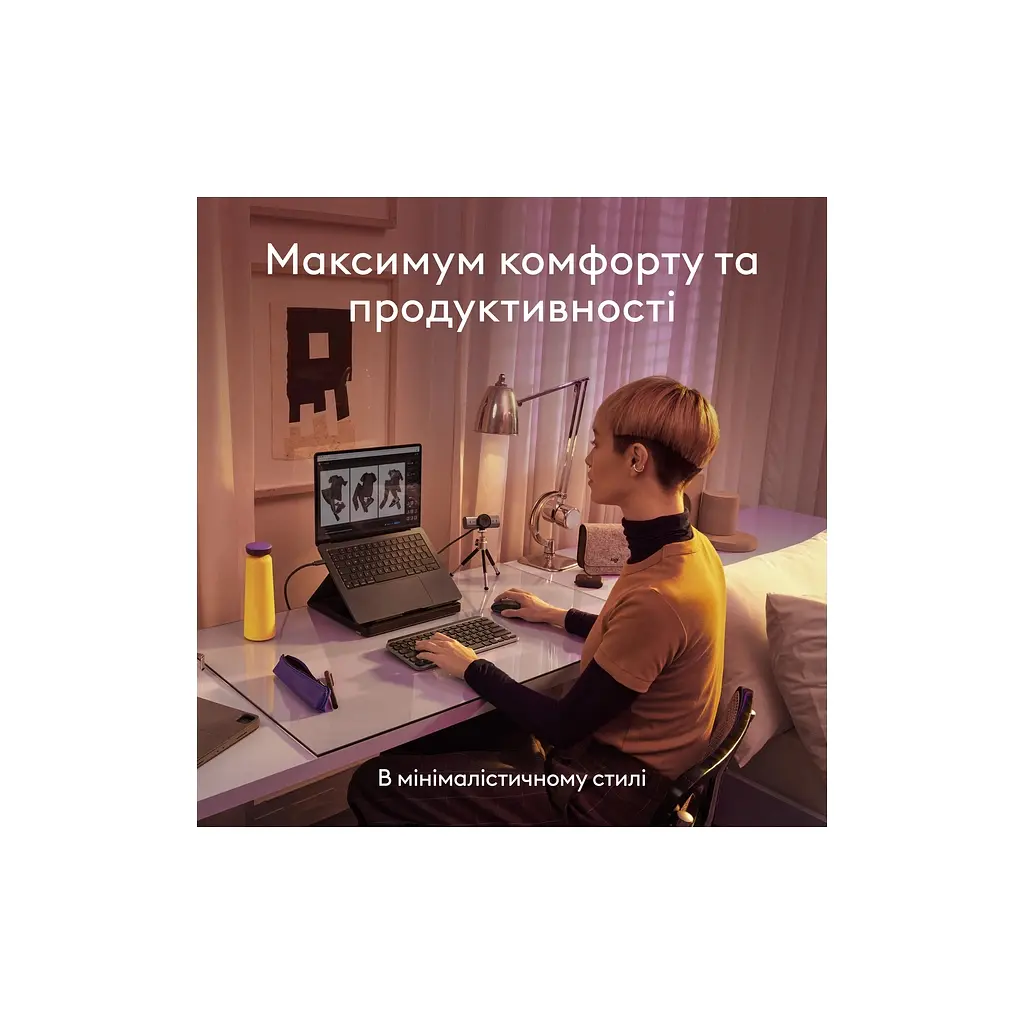 Клавіатура Logitech MX Keys Mini для MAC Wireless UA Space Grey (920-012652) - фото 6