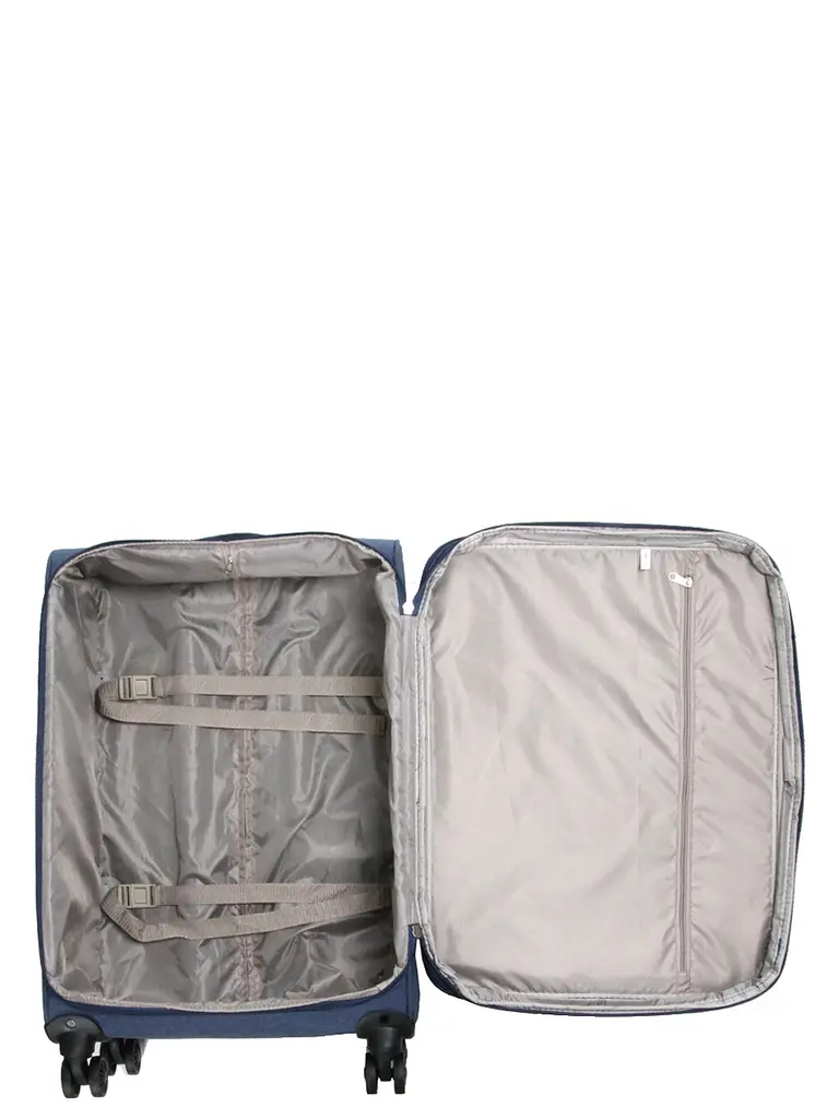 Валіза Середня (M) тканинна Airtex Worldline Tirana 608 на 4 колесах 65x41x23см 69л Синій - фото 9