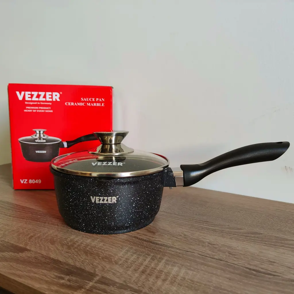 Ковш Vezzer 16 см 1.3 л черный (VZ8049) - фото 6