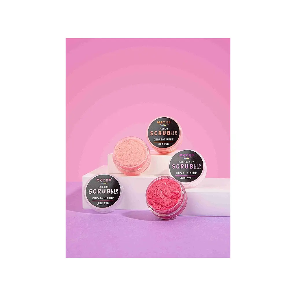 Скраб для губ Mayur Mango Lip Sugar Scrub Манговий десерт 15 г (4820230953251) - фото 3